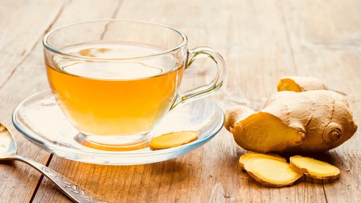 ginger tea to reduce heartburn