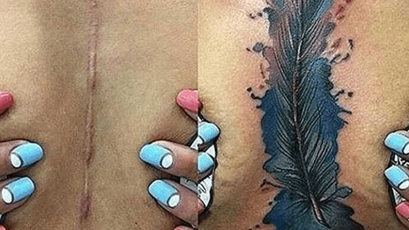 75 Amazing Scar Tattoo Cover-Ups | Power of Positivity