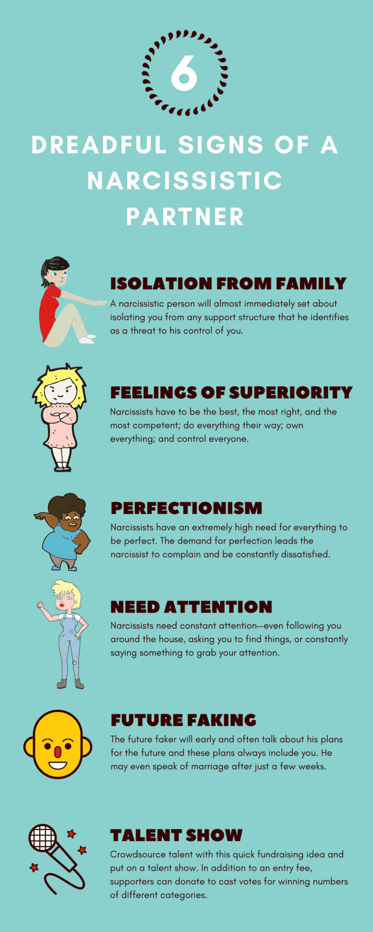 what are the symptoms of a narcissistic person