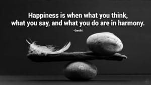 Gandhi quote about happiness