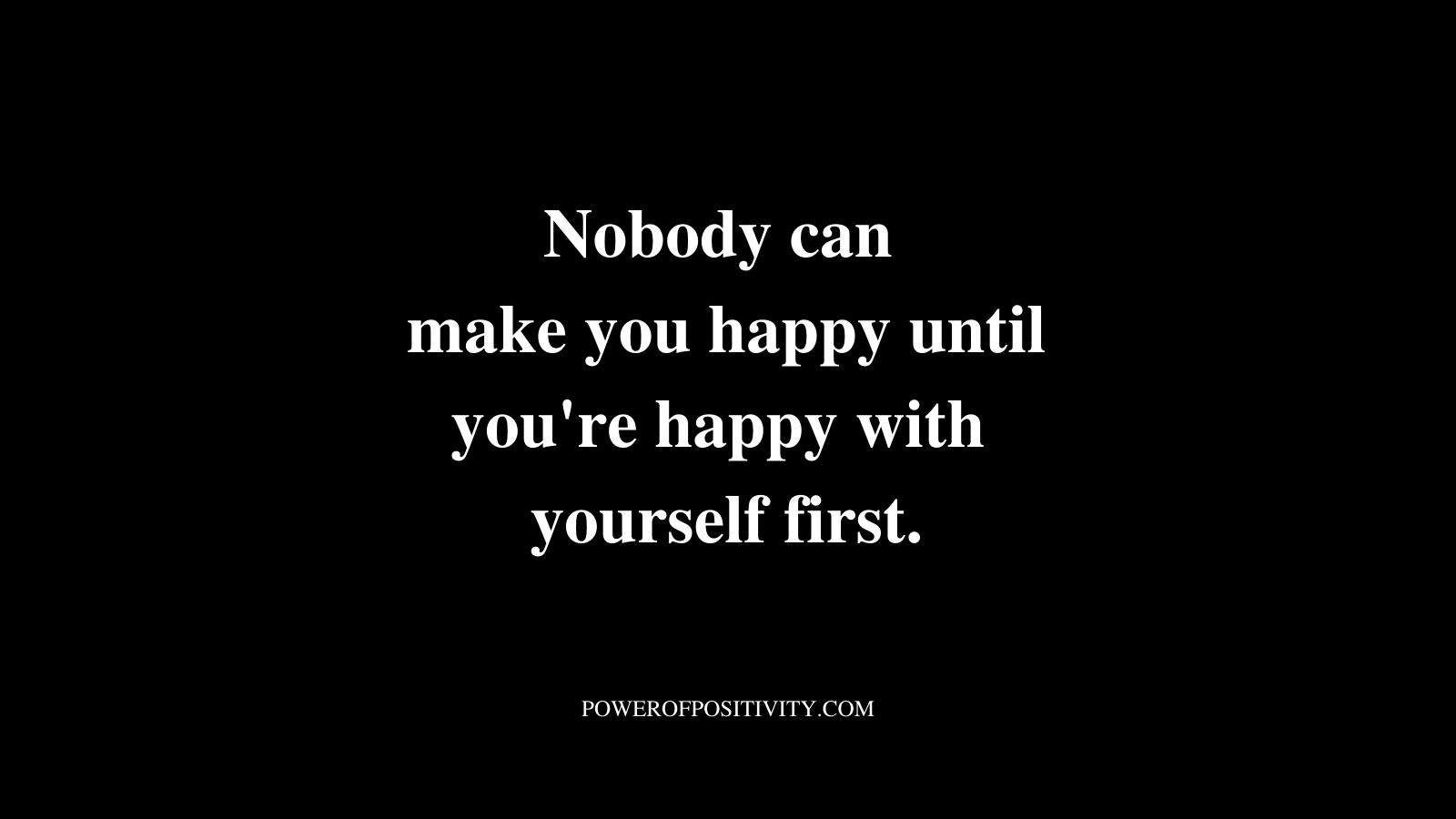 happy with yourself quote