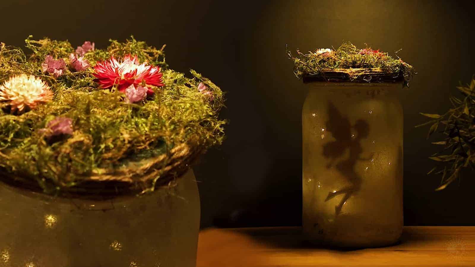 How to Make a Mason Jar from Fairy Lights