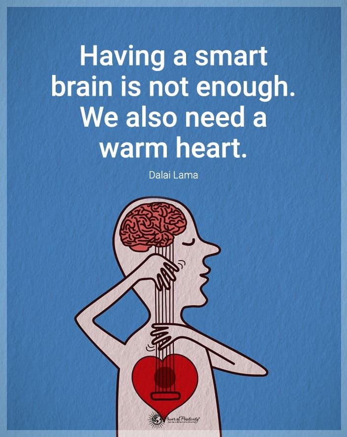 smart brain warm heart meme