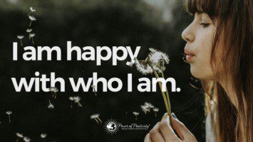 happy with who i am