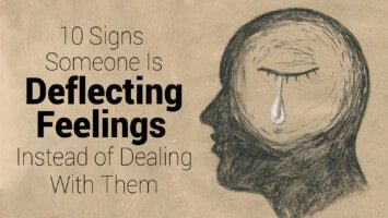 deflecting feelings