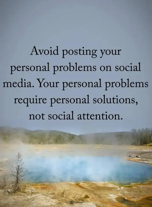 personal problems social media
