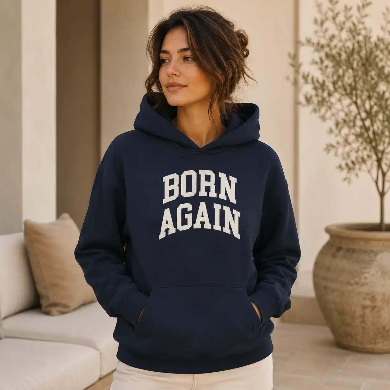 Born Again Oversized Hoodie from the Power of Positivity shop
